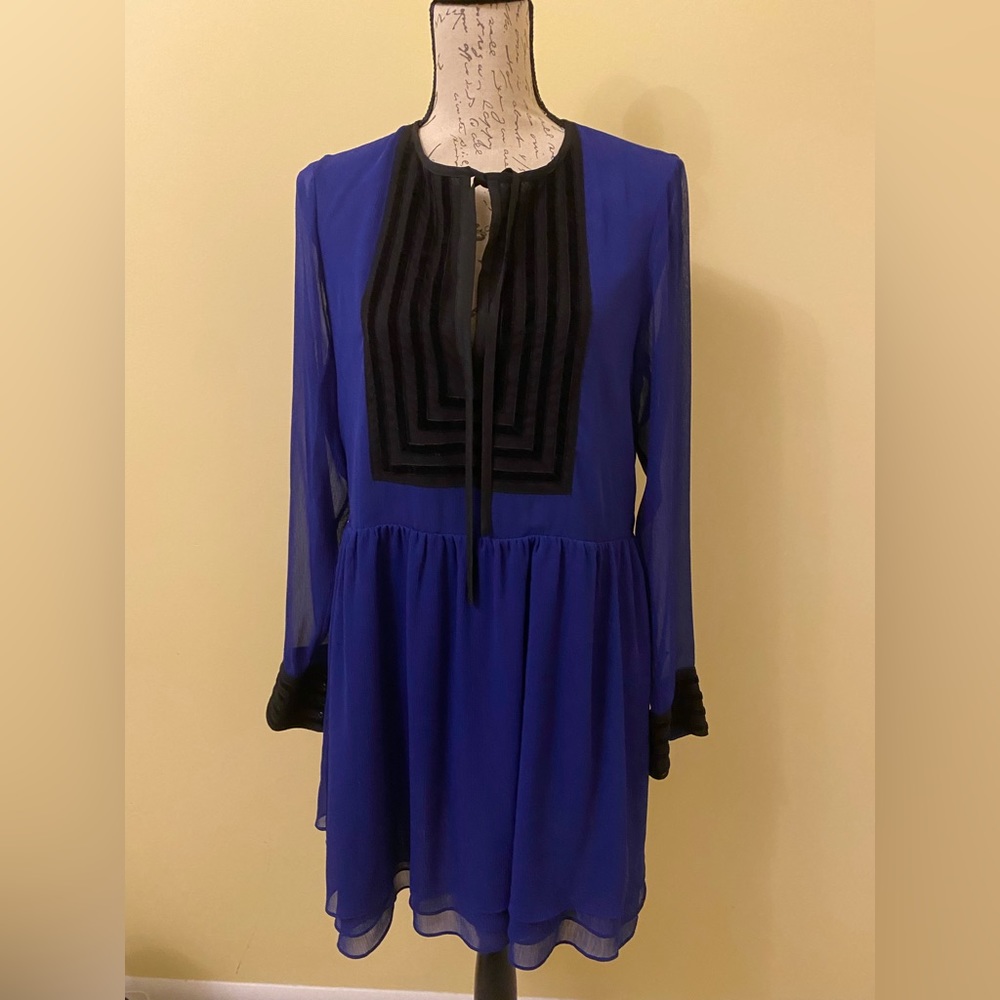 Rachel Zoe Koki Striped Bib Dress Size: 6